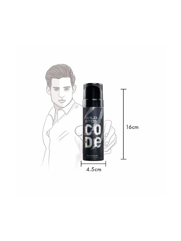 Wild Stone Code Platinum Body Perfume For Men 120 ml