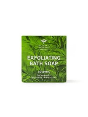 Bombay Shaving Company Oil Control Bath Soap With Tea Tree Extracts And Oatmeal For Sensitive Skin, 100 gm