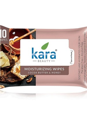 Kara Face Wipes, Aloe Vera & Mint -10 Pulls