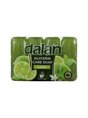 Dalan Glycerine Care Soap - Lime, (150 gm X 4)