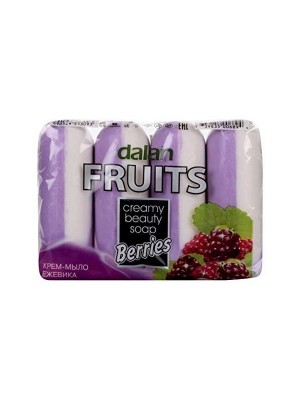 Dalan Fruits Creamy Beauty Soap - Berries (100 gm X 4)
