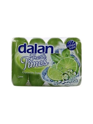 Dalan Fresh Times Glycerine Soap - Lime Fragrance, (90 gm X 4)