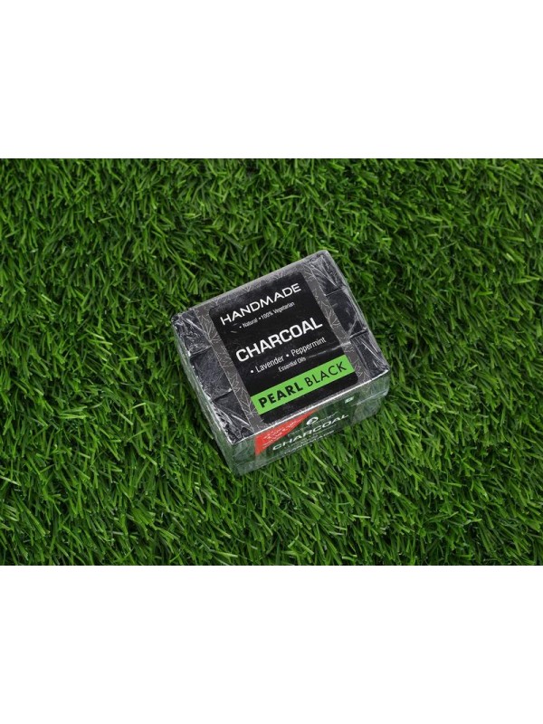 Passion Indulge Handmade Natural Bath Bar Soap Enriched With Essential Oil - Charcoal (Pack of 3) 300 gm