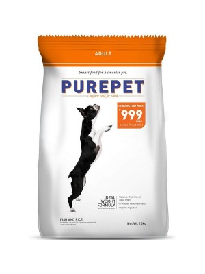 Purepet Fish And Rice Dog Adult, 10 kg