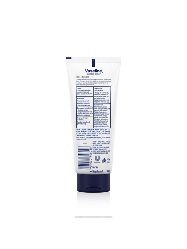 Vaseline Itch Relief Skin Protectant Cream 100 gm