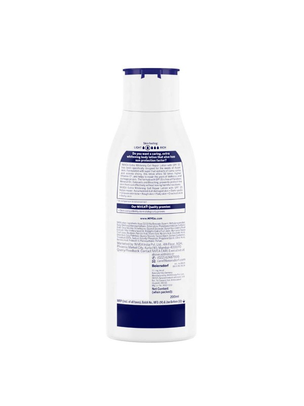 Nivea Body Lotion Whitening Even Tone Uv Protect 75 ml