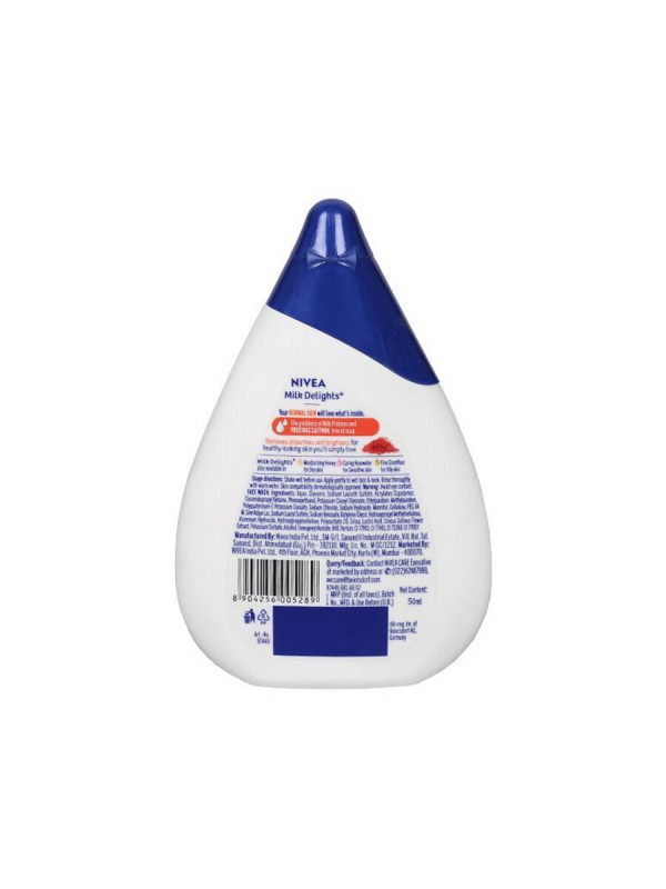 Nivea Milk Delights Precious Saffron Normal Skin Face Wash 50 ml