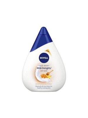 Nivea Face Wash Milk Delights Moisturizing Honey Dry Skin 100 ml