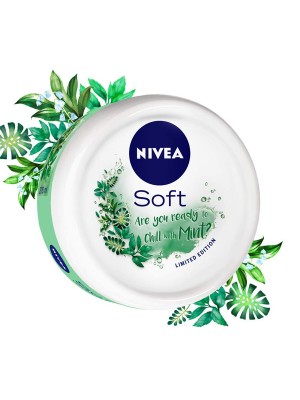 Nivea Soft Light Moisturising Cream Chilled Mint 100 ml