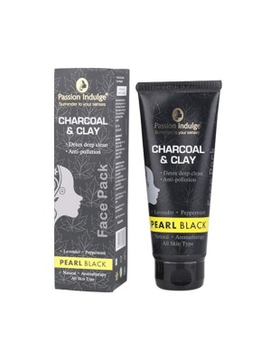 Passion Indulge Activated Charcoal & Clay Pearl Black Face Pack 100 gm