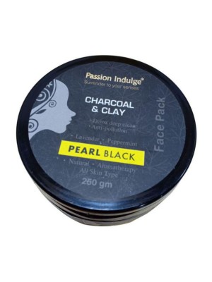 Passion Indulge Activated Charcoal & Clay Pearl Black Face Pack 250 gm
