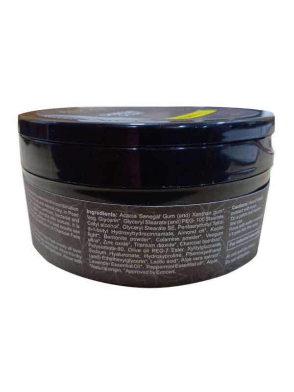 Passion Indulge Activated Charcoal & Clay Pearl Black Face Pack 250 gm