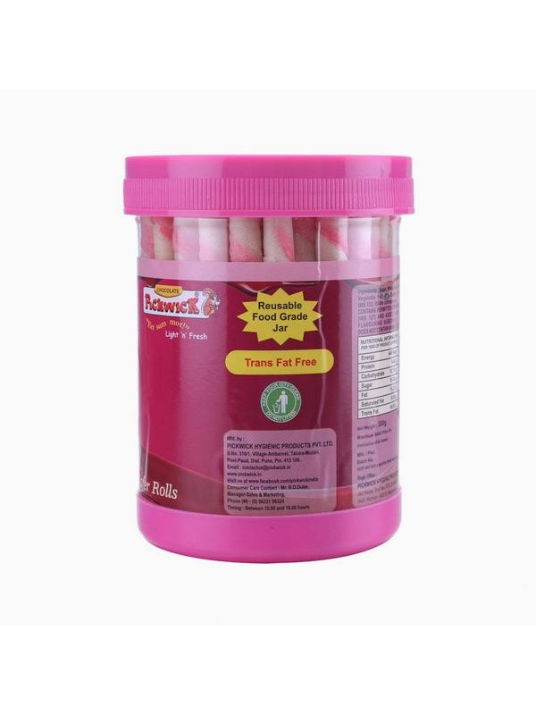 Pickwick 300 gm Wafer Roll Strawberry