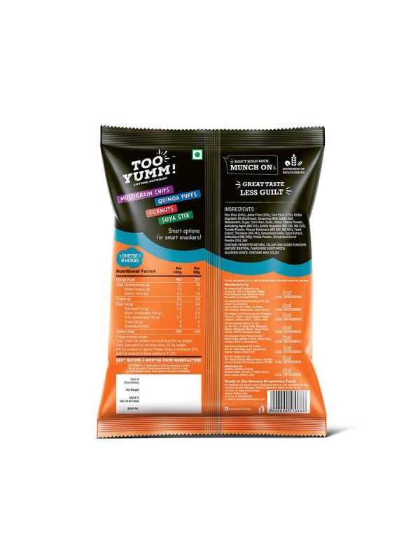 Tooyumm Veggie Stix, Cheese And Herbs (52 gm)