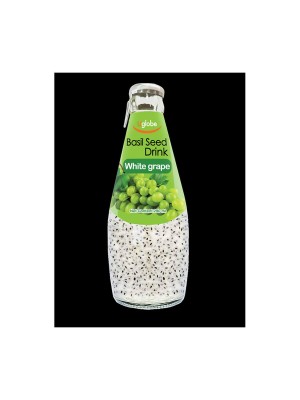 U Globe Basil Seed Drink White Grape (300 ml)