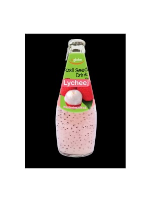 U Globe Basil Seed Drink Lychee (300 ml)