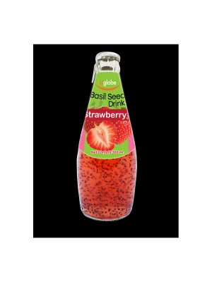 U Globe Basil Seed Drink Strawberry (300 ml)