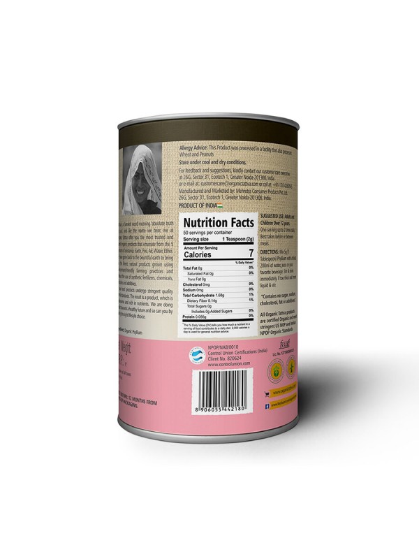 Organic Tattva Organic Psyllium Husk 100 gm