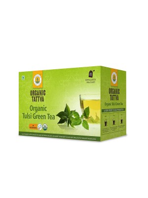 Organic Tattva Organic Tulsi Green Tea (20 Teabags) 40 gm