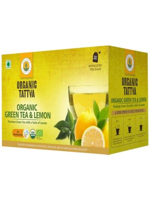 Organic Tattva Organic Green Tea & Lemon 40 gm