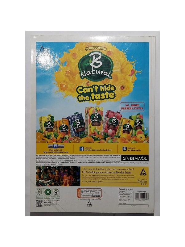 Classmate A4 Longbook - Page of 140 (Pack of 12)