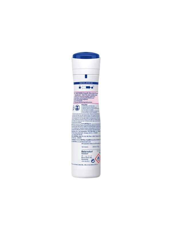 Nivea Deodorant Whitening Smooth Skin Women 150 ml