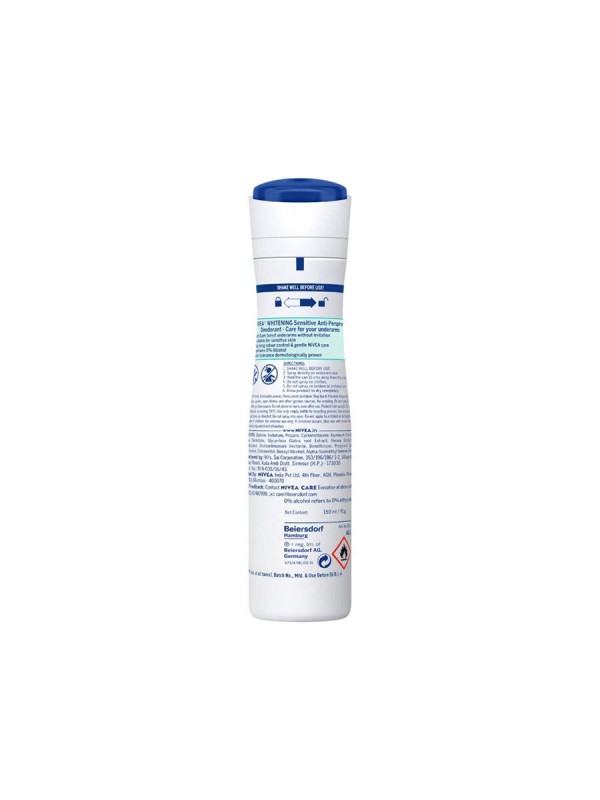 Nivea Deodorant Whitening Sensitive Women 150 ml