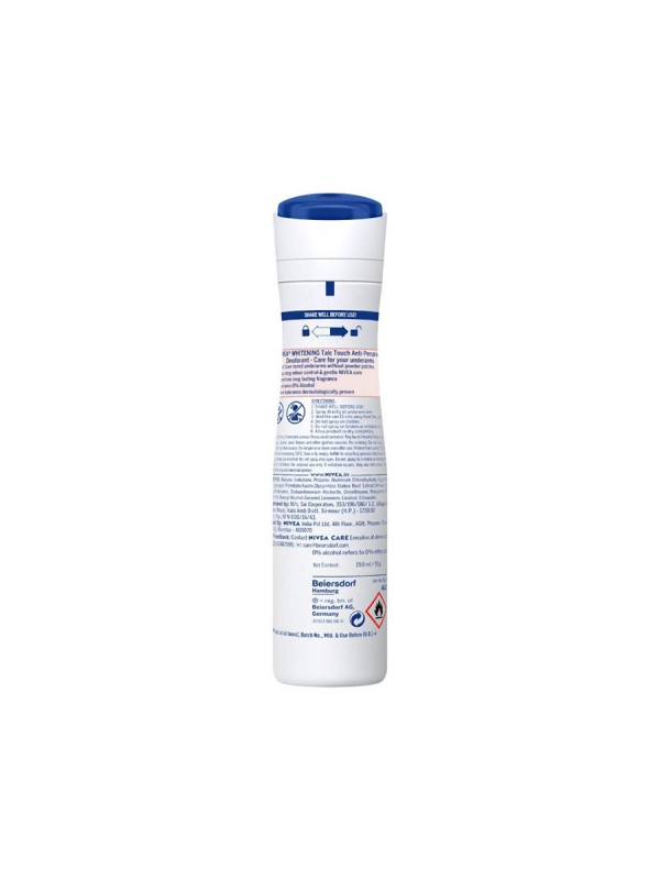 Nivea Deodorant Whitening Talc Touch Women 150 ml
