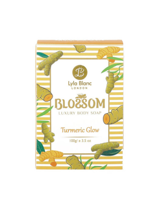 Blossom Turmeric Glow Soap For Men & Women - 100 gm