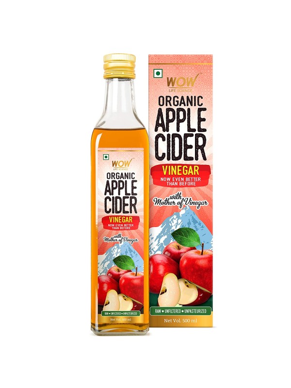 Wow Life Science Organic Apple Cider Vinegar 500 ml