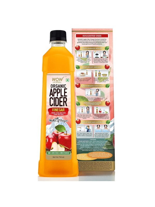 Wow Raw Apple Cider Vinegar 400 ml