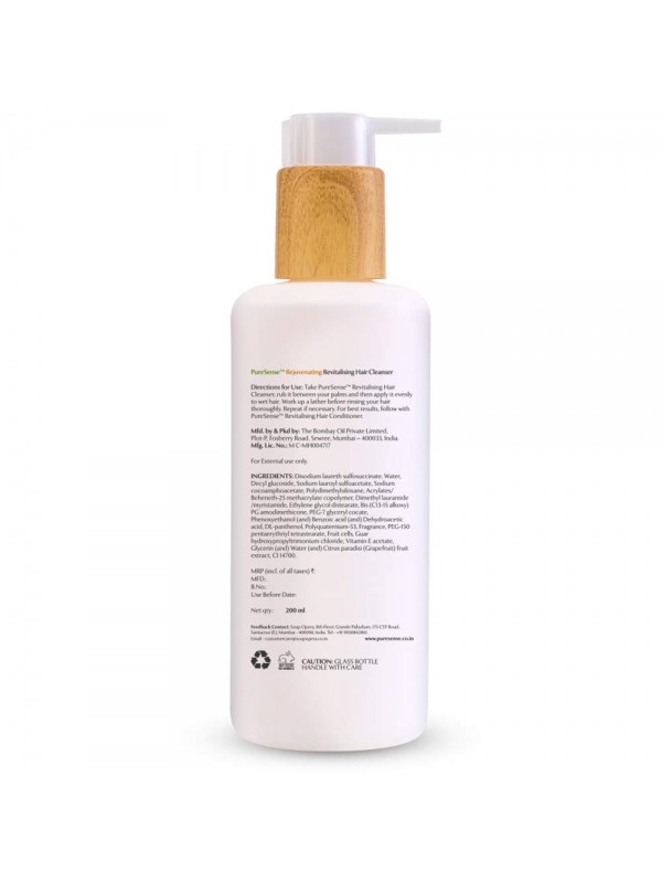 Puresense Rejuvenating Grapefruit Revitalising Hair Cleanser 200 ml