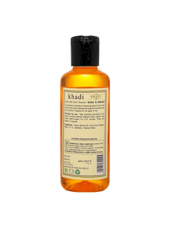 Swati Khadi Honey & Almond Hair Cleanser 210 ml