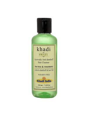 Swati Khadi Anti Danddruff Hair Cleanser With Tea Tree & Rosemary 210 ml