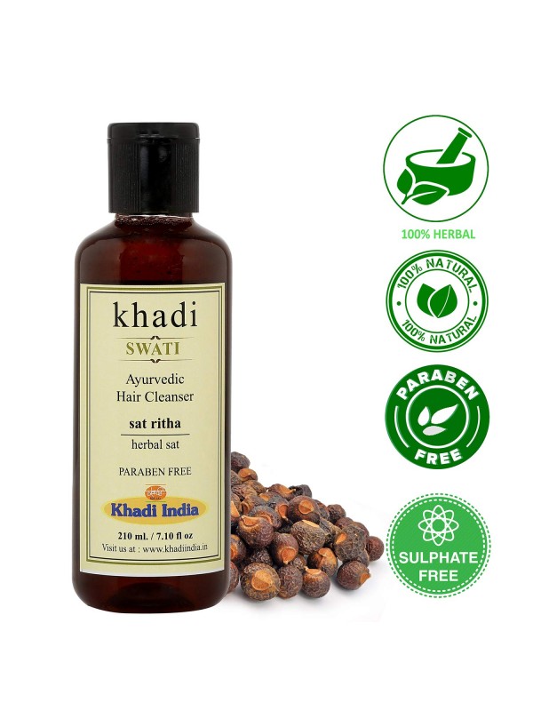 Swati Khadi Sat Ritha Hair Cleanser 210 ml