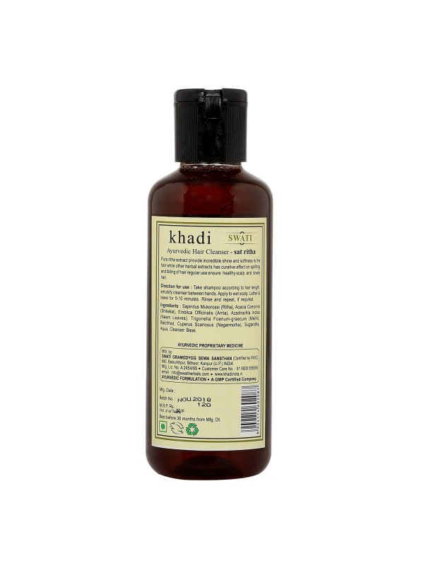 Swati Khadi Sat Ritha Hair Cleanser 210 ml