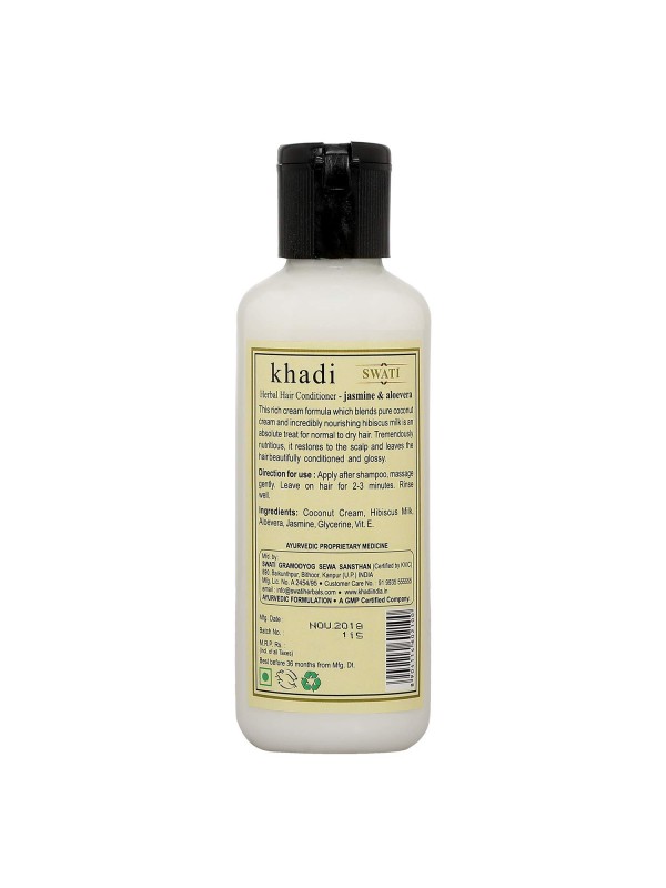 Swati Khadi Herbal Hair Conditioner Jasmine & Aloevera 210 ml