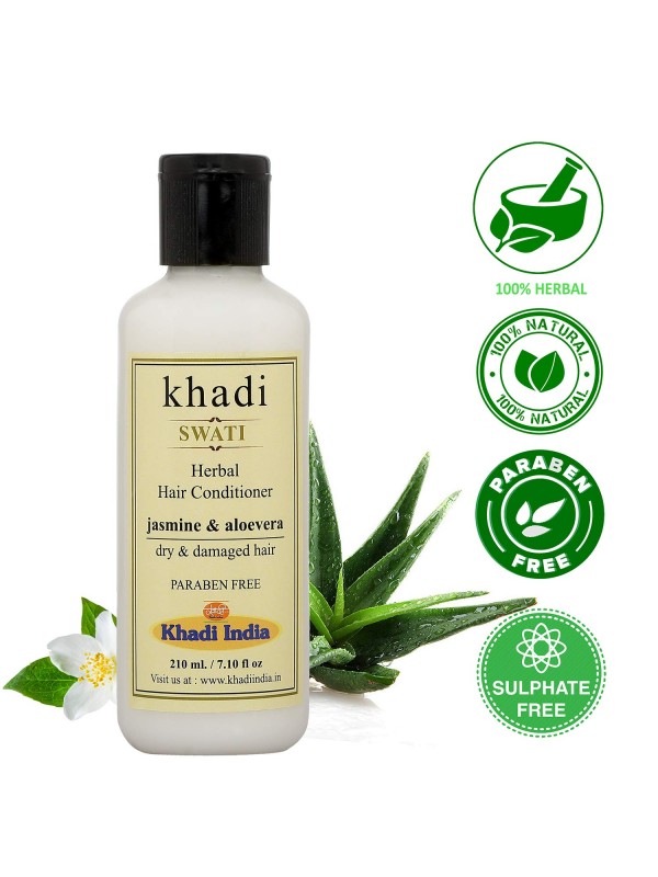 Swati Khadi Herbal Hair Conditioner Jasmine & Aloevera 210 ml