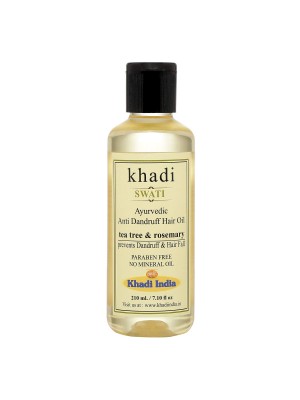 Swati Khadi Herbal Anti Dandruff Hair Oil With Tea Tree & Rosemary 210 ml