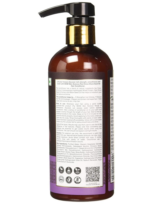 Wow Skin Science Onion And Black Seed Conditioner 500 ml