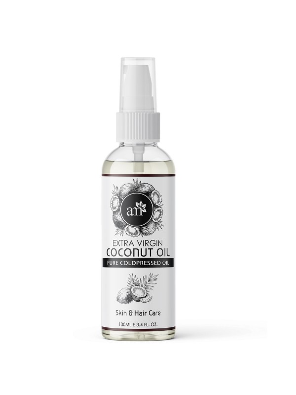 Aroma Musk Organic 100% Pure Cold Pressed Extra Virgin Coconut Oil For Hair And Skin, 100 ml