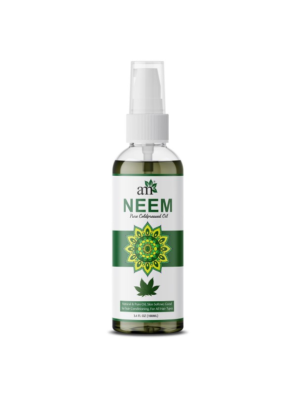 Aroma Musk USDA Organic 100% Pure Cold Pressed Neem Oil For Hair, Skin & Nails - Natural Insect Repellent, 100 ml