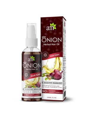 Aroma Musk Red Onion Hair Oil For Hair Growth, 100 ml - With 30+ Bioactive Oils & Extracts Including Argan Oil, Castor, Almond, Jojoba And Vitamin E Oil For Complete Hair Care