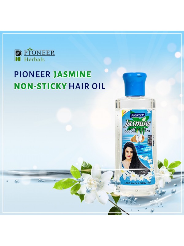Pioneer Jasmine Non-Sticky Hair Oil Coconut Hair Oil With Vitanin E 100 ml