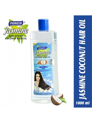 Pioneer Jasmine Non-Sticky Hair Oil Coconut Hair Oil With Vitanin E 1 L