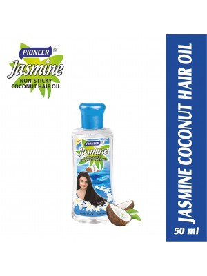 Pioneer Jasmine Non-Sticky Hair Oil Coconut Hair Oil With Vitanin E 50 ml