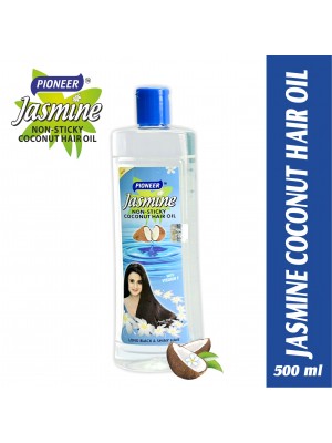 Pioneer Jasmine Non-Sticky Hair Oil Coconut Hair Oil With Vitanin E 500 ml
