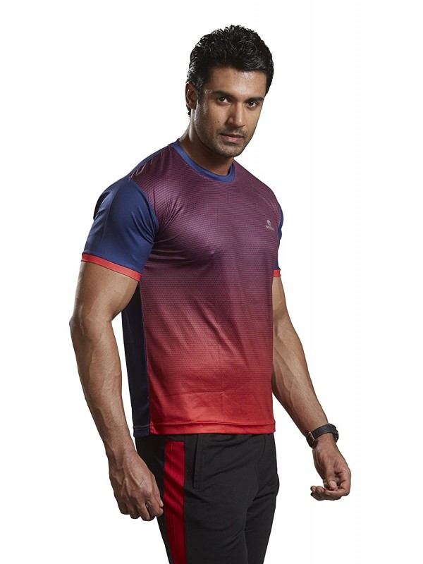Active Wear T-Shirts - 1602 Red Casual Sports T-Shirt - Xx-Large