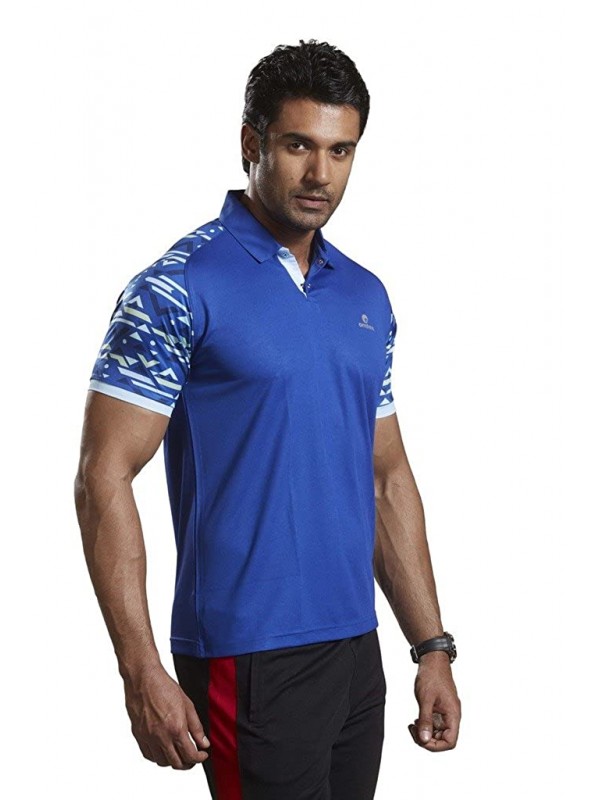Active Wear T-Shirts - 1603 Blue Casual Sports T-Shirt - Xx-Large
