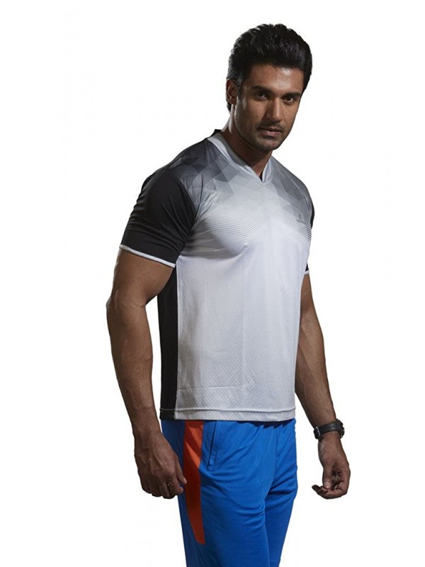 Active Wear T-Shirts - 1604 Black Casual Sports T-Shirt - Small